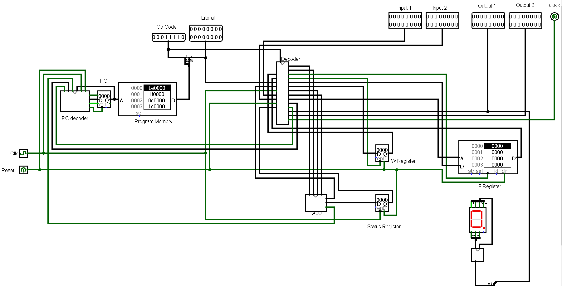 16 Bit Microprocessor Using Hardwired Project Name